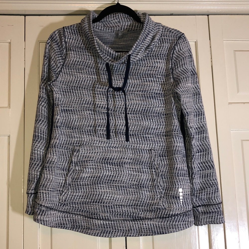 Talbots Drawstring Sweatshirt Front Pockets Sz Mp… - image 1